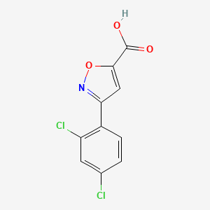 molecular formula C10H5Cl2NO3 B12114016 3-(2,4-Dichlorophenyl)isoxazole-5-carboxylic acid 