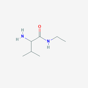 molecular formula C7H16N2O B12114073 2-amino-N-ethyl-3-methylbutanamide 