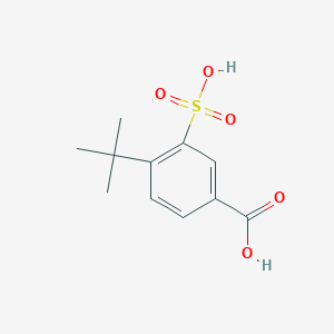 molecular formula C11H14O5S B12114104 4-(tert-Butyl)-3-sulfobenzoic acid 