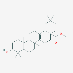 molecular formula C30H48O3 B12114135 methyl 10-hydroxy-2,2,6b,9,9,12a-hexamethyl-3,4,5,6,6a,7,8,8a,10,11,12,13,14,14b-tetradecahydro-1H-picene-4a-carboxylate 