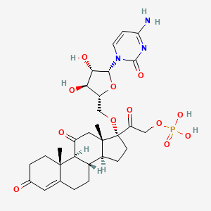 molecular formula C30H40N3O12P B1211414 Cortisone-p-ara-C CAS No. 74517-56-9