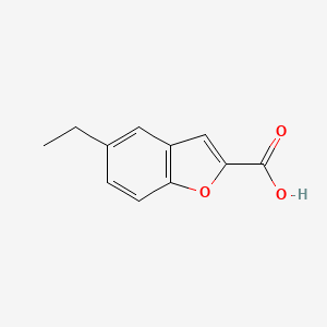 molecular formula C11H10O3 B12114164 5-Ethyl-1-benzofuran-2-carboxylic acid 