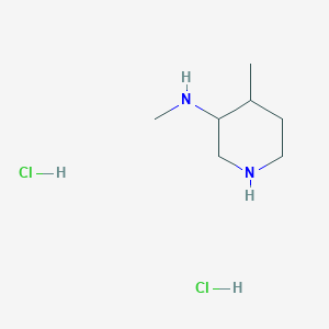 molecular formula C7H18Cl2N2 B12114177 N,4-dimethylpiperidin-3-amine;dihydrochloride 