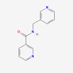 molecular formula C12H11N3O B12114192 3-Pyridinecarboxamide, N-(3-pyridinylmethyl)- CAS No. 25297-38-5