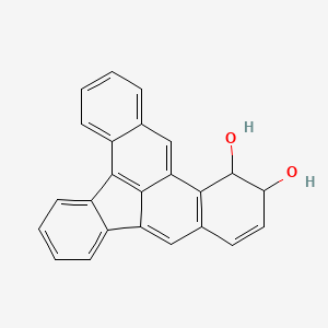 molecular formula C24H16O2 B1211420 Dibenz(a,e)aceanthrylene-12,13-diol, 12,13-dihydro CAS No. 80279-97-6