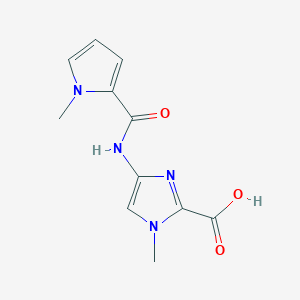 molecular formula C11H12N4O3 B12114206 1H-Imidazole-2-carboxylicacid,1-methyl-4-[[(1-methyl-1H-pyrrol-2- 
