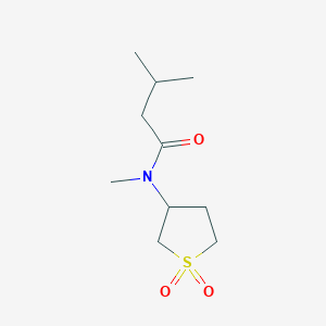 molecular formula C10H19NO3S B12114258 N-(1,1-dioxidotetrahydrothiophen-3-yl)-N,3-dimethylbutanamide 