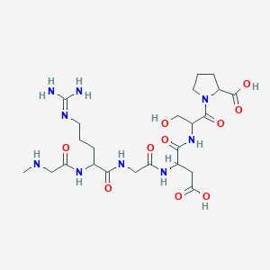 molecular formula C23H39N9O10 B12114269 Sar-Arg-Gly-Asp-Ser-Pro 