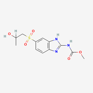 molecular formula C12H15N3O5S B1211428 Albendazole-beta-hydroxysulphone CAS No. 80983-30-8