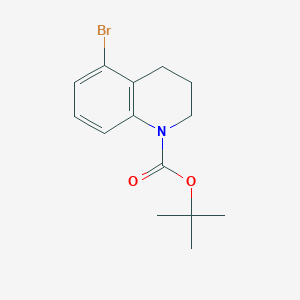 molecular formula C14H18BrNO2 B12114286 tert-Butyl 5-bromo-3,4-dihydroquinoline-1(2H)-carboxylate 
