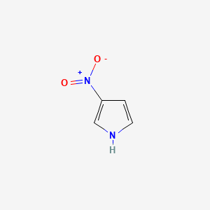 molecular formula C4H4N2O2 B1211435 3-硝基吡咯 CAS No. 5930-94-9