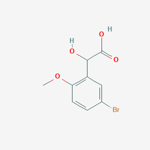 molecular formula C9H9BrO4 B12114367 5-Bromo-2-methoxymandelic acid 