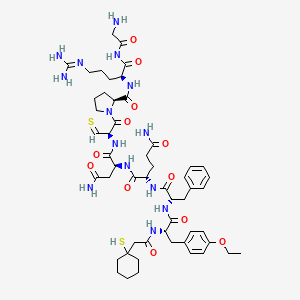 Argipressin,(1-mercaptocyclohexaneacetic acid)(1)-O-ethyl-Tyr(2)-