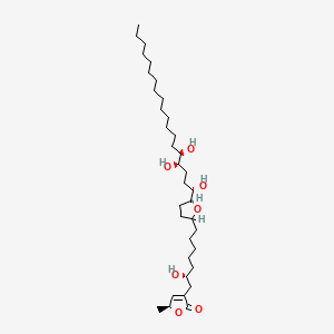 molecular formula C35H64O7 B1211441 Gigantetracin A CAS No. 160399-32-6