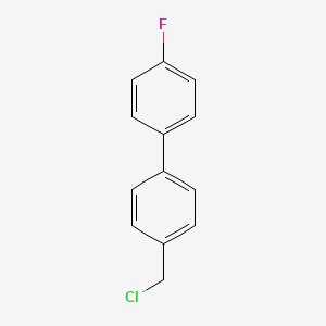 molecular formula C13H10ClF B12114421 4-(Chloromethyl)-4'-fluoro-1,1'-biphenyl CAS No. 32193-95-6
