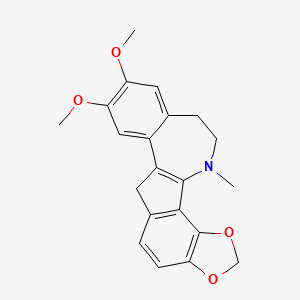 molecular formula C21H21NO4 B1211443 Bulgaramine CAS No. 96681-78-6