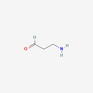 molecular formula C3H7NO B1211446 3-Aminopropanal CAS No. 352-92-1