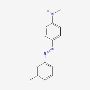 molecular formula C14H15N3 B1211452 3'-Methyl-4-methylaminoazobenzene CAS No. 2058-62-0