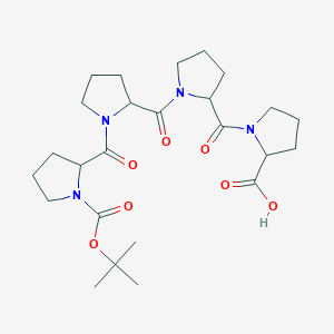 molecular formula C25H38N4O7 B12114539 Boc-DL-Pro-DL-Pro-DL-Pro-DL-Pro-OH 
