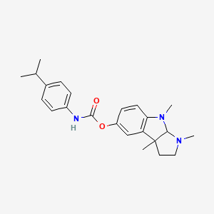 molecular formula C23H29N3O2 B1211456 Eseroline, (4-isopropylphenyl)carbamate 