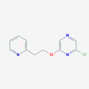 molecular formula C11H10ClN3O B12114570 Pyrazine, 2-chloro-6-[2-(2-pyridinyl)ethoxy]- CAS No. 1152504-13-6