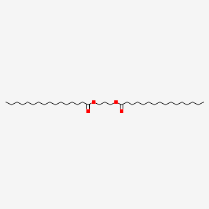 molecular formula C35H68O4 B1211458 Palmitic acid, trimethylene ester 