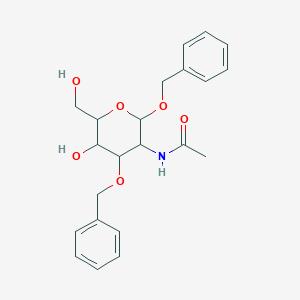 molecular formula C22H27NO6 B121146 N-[5-hydroxy-6-(hydroxymethyl)-2,4-bis(phenylmethoxy)oxan-3-yl]acetamide CAS No. 14855-31-3