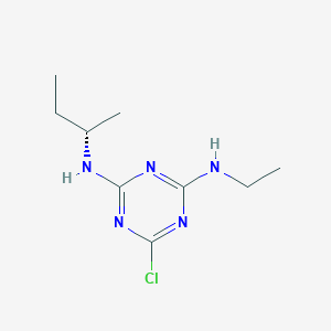 molecular formula C9H16ClN5 B1211467 (S)-sebuthylazine 