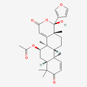 molecular formula C28H34O7 B1211468 Nimolicinol CAS No. 89366-02-9