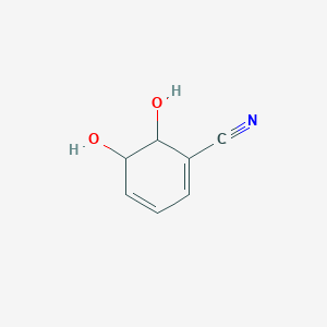 molecular formula C7H7NO2 B12114706 5,6-Dihydroxycyclohexa-1,3-diene-1-carbonitrile 