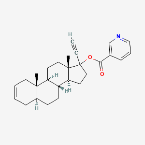 17-Ethynyl-(5a)-androst-2-ene-17-ol-17-nicotinate