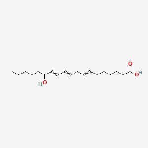 14-Hydroxy-7,10,12-nonadecatrienoic acid