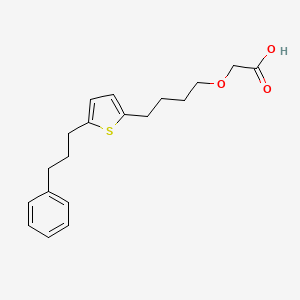 2-((4-(5-(3-Phenylpropyl)-2-thienyl)butyl)oxy)acetic acid
