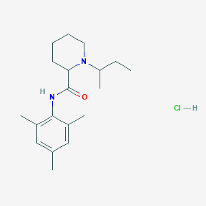 molecular formula C19H31ClN2O B1211484 1-sec-Butyl-piperidine-2-carboxylic acid (2,4,6-trimethyl-phenyl)-amide 