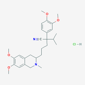 3-(4-Cyano-4-(3,4-dimethoxyphenyl)-5-methylhex-1-yl)-1,2,3,4-tetrahydro-6,7-dimethoxy-2-methylisoquinoline