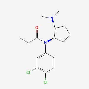 molecular formula C16H22Cl2N2O B1211493 Eclanamine CAS No. 67450-44-6