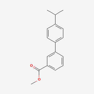 molecular formula C17H18O2 B12114986 Methyl 4'-isopropyl-[1,1'-biphenyl]-3-carboxylate 