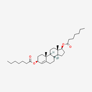 molecular formula C33H54O4 B1211500 ANDROST-4-ENE-3 BETA,17 BETA-DIOL DIENANTHATE CAS No. 81340-54-7
