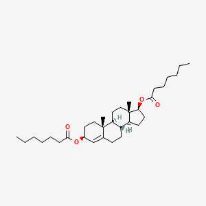 molecular formula C33H54O4 B1211500 Androst-4-ene-3beta,17beta-diol dienanthate CAS No. 81340-54-7