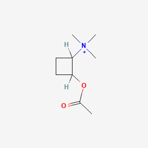 molecular formula C9H18NO2+ B1211501 (2-Acetyloxycyclobutyl)-trimethylazanium 
