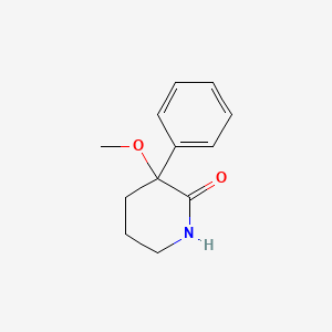 molecular formula C12H15NO2 B1211508 3-Methoxy-3-phenyl-2-piperidinone CAS No. 87532-77-2