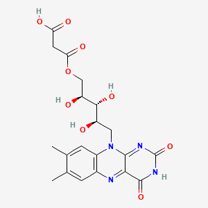molecular formula C20H22N4O9 B1211509 5'-Malonylriboflavin CAS No. 88623-79-4