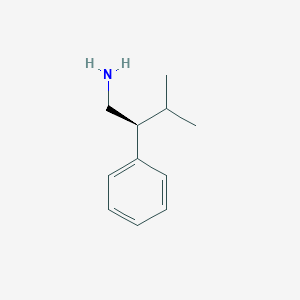 molecular formula C11H17N B121151 (S)-3-Methyl-2-phenylbutylamine CAS No. 106498-32-2