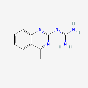 molecular formula C10H11N5 B1211517 N-(4-methylquinazolin-2-yl)guanidine CAS No. 716-11-0