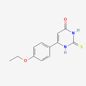 molecular formula C12H12N2O2S B12115249 6-(4-ethoxyphenyl)-2-thioxo-2,3-dihydropyrimidin-4(1H)-one 