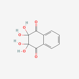 molecular formula C10H8O6 B1211532 2,2,3,3-Tetrahydroxy-2,3-dihydronaphthalene-1,4-dione CAS No. 100343-43-9
