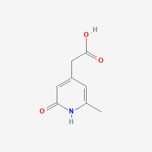 molecular formula C8H9NO3 B12115332 (2-Hydroxy-6-methylpyridin-4-YL)acetic acid 