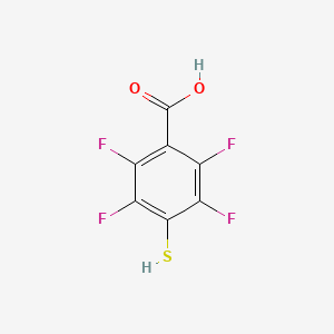 molecular formula C7H2F4O2S B1211535 2,3,5,6-Tetrafluoro-4-mercaptobenzoic acid CAS No. 5211-44-9