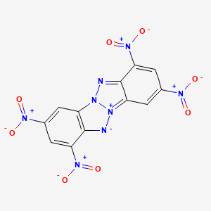 molecular formula C12H4N8O8 B1211543 1,3,7,9-Tetranitrobenzotriazolo[2,1-a]benzotriazol-11-ium-12-ide CAS No. 25243-36-1