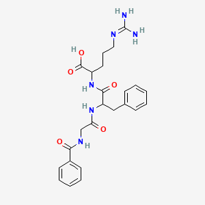 molecular formula C24H30N6O5 B12115445 BZ-Gly-phe-arg-OH 